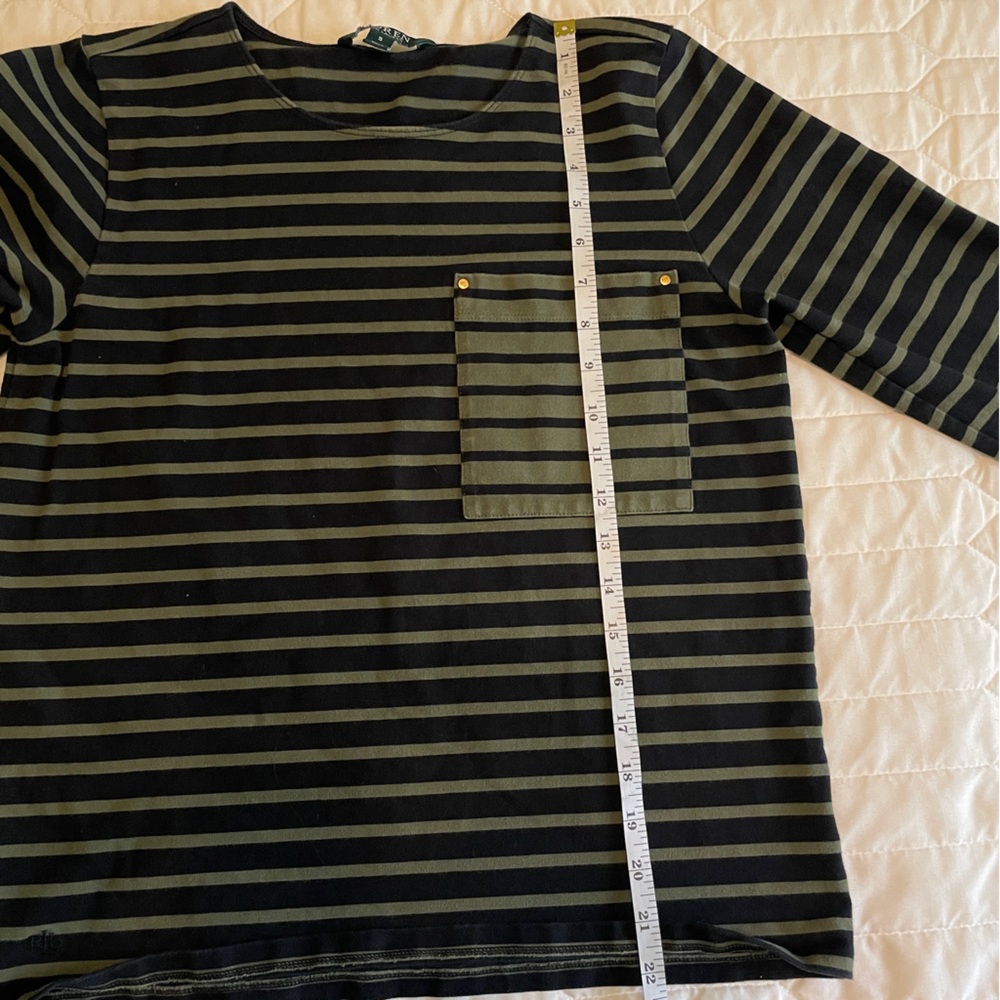 Ralph Lauren Striped Long Sleeve Top Size Small - Picture 6 of 8